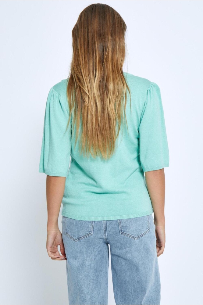 GLENDA SHORT SLEEVE KNIT PC8231 3006 LICHEN MINT